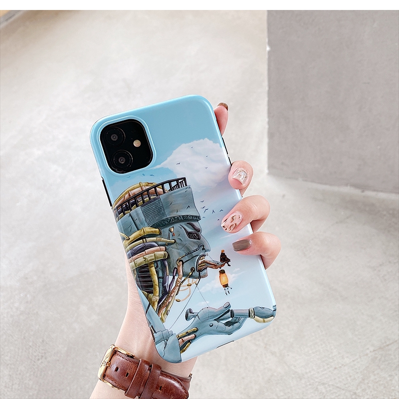 Ốp điện thoại dẻo in hình Naruto màu xanh dương cho Iphone 11 Pro MAX i7 i8 Plus XR XS MAX XS 12