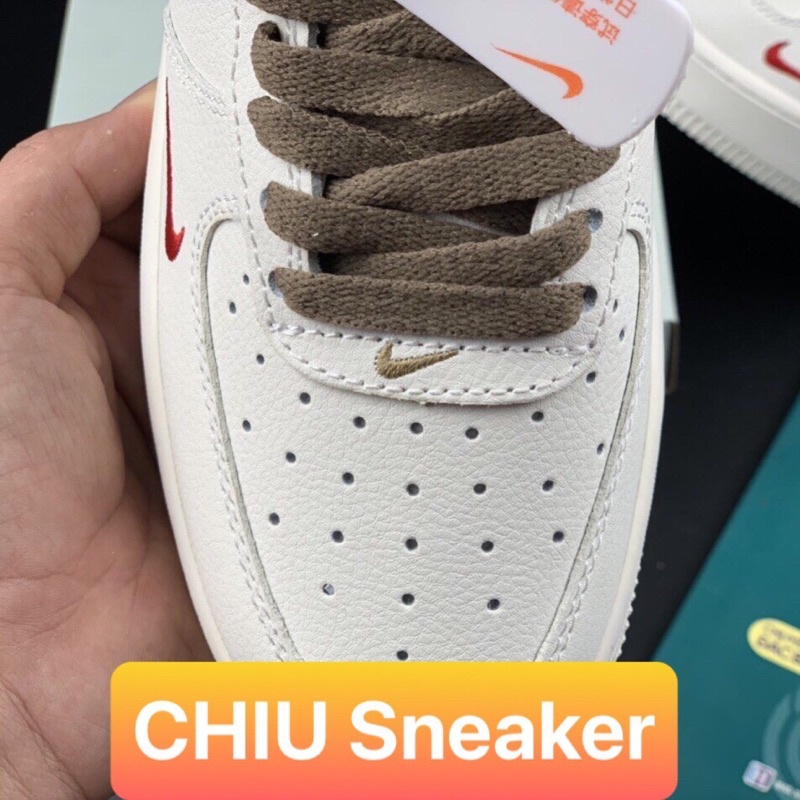 Giày thể thao Sneaker Air Force 1 Vệt Nâu Phiên bản SC - giay AF1 vệt nâu