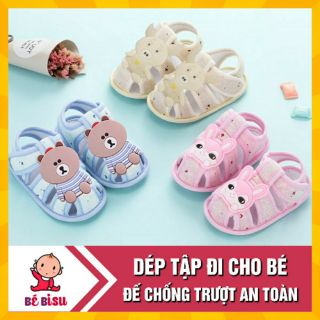 Dép Tập Đi Có Đế Chống Trượt Cho Bé 0-15 Tháng, Nhiều Mẫu