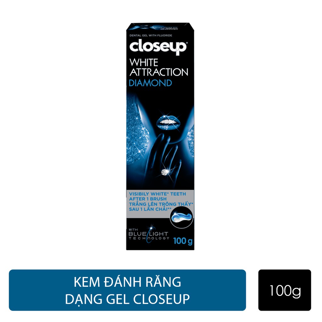 Kem đánh răng dạng GEL Closeup White Attraction Diamond 100g | BigBuy360 - bigbuy360.vn