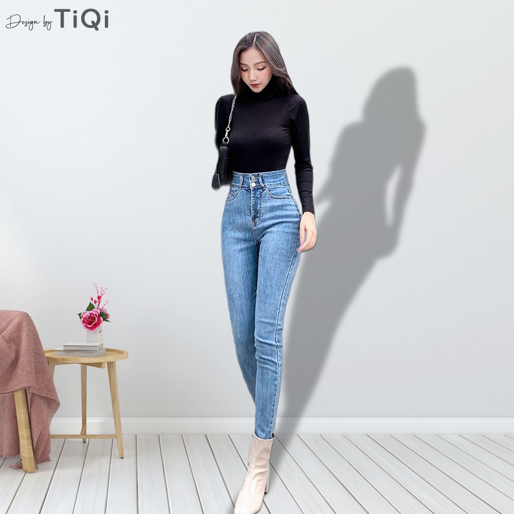 Quần Jean Nữ Skinny Lưng Cao Tôn Dáng TiQi Jeans G1-505