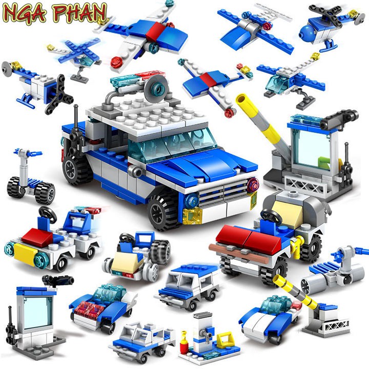 Trạm Cảnh Sát 305 Chi Tiết 16 Trong 1 City Lego Kazi Đồ Chơi Xếp Hình Lắp Ráp