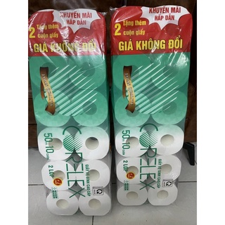 giấy vệ sinh corelex 12 cuộn. Khách luu ý mẫu có lõi đổi sang tên mới OTAKAMI