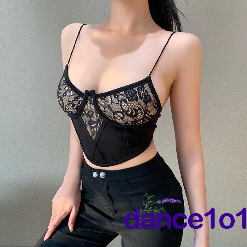 Áo hai dây cổ chữ V màu sắc nhã nhặn quyến rũ cho nữ