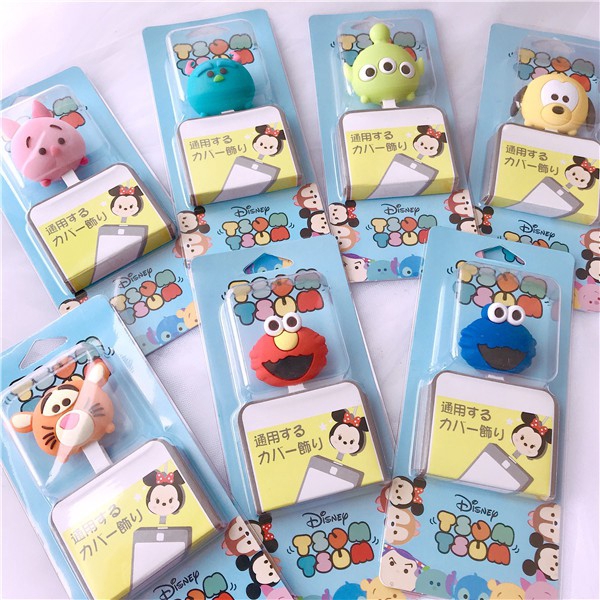 Phụ Kiện Bảo Vệ Đầu Dây Cáp Kiểu Dáng Hoạt Hình Disney Dễ Thương