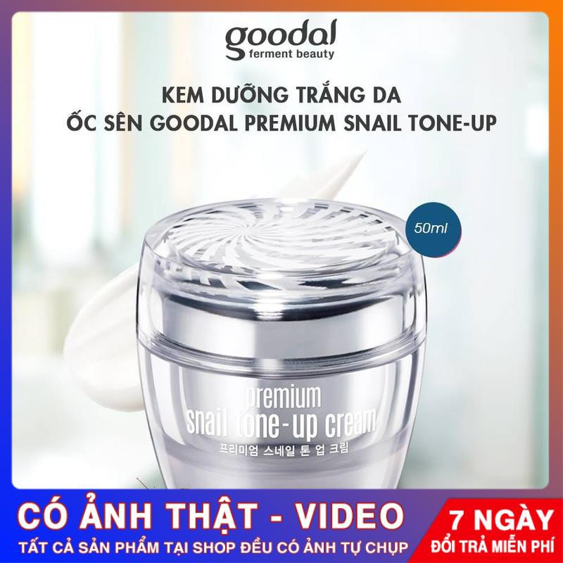 [CHÍNH HÃNG] Kem Ốc Sên Goodal Premium Snail Tone Up Cream 50ml