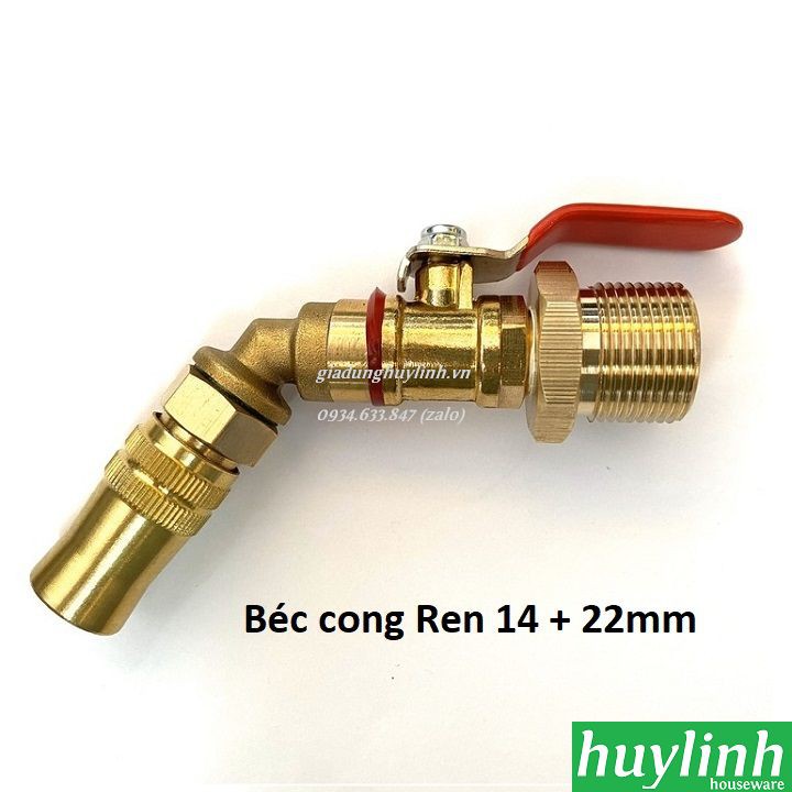 Đầu béc xịt rửa máy lạnh, điều hòa cho máy rửa xe Ren 14 + 22mm - Đầu chỉnh tia