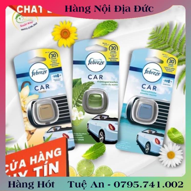 Nước hoa thơm Ô tô Febreze Đức - Cài khe gió làm thơm  .