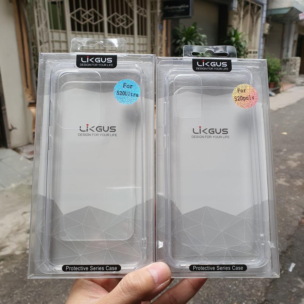 Ốp lưng chống sock Likgus Galaxy S20 Plus/S20 Ultra trong suốt