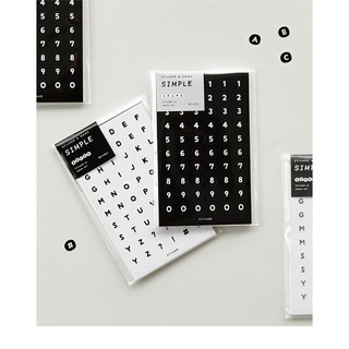 Set sticker và note bảng chữ cái