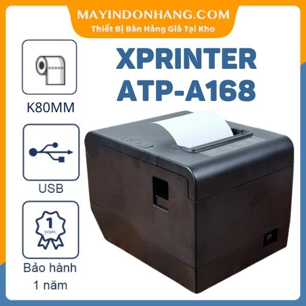 Máy in hoá đơn Kiotviet - Khổ K80mm In Từ Điện Thoại ATP A168 USB + LAN
