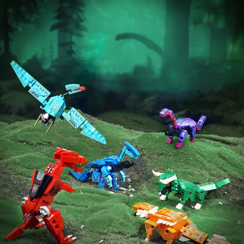 Đồ chơi Lắp ráp Robot Khủng Long, Enlighten 41105 Dinosaur Robot, Xếp hình thông minh, Mô hình Robot