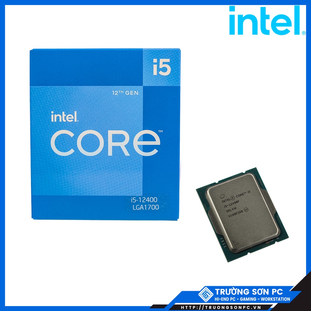 CPU Intel Core i5 12400 (2.5GHz turbo up to 4.4Ghz, 6 Cores 12 Threads, 18MB Cache, 65W) | Full Box Nhập Khẩu