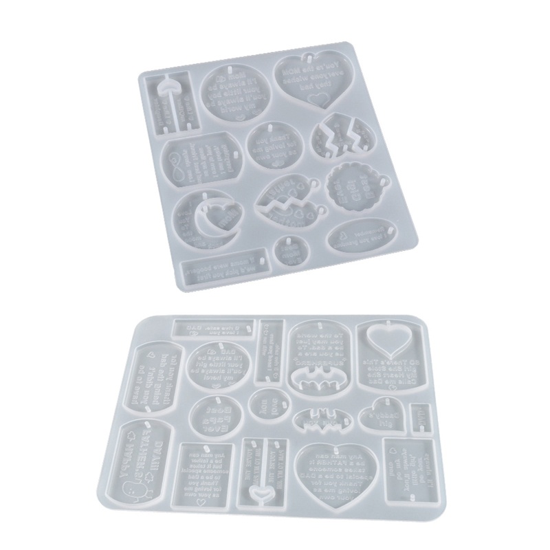 ✿ Set 1 / 2 Khuôn Silicone Làm Đồ Thủ Công Đa Năng Tiện Dụng Hình Tròn / Trái Tim