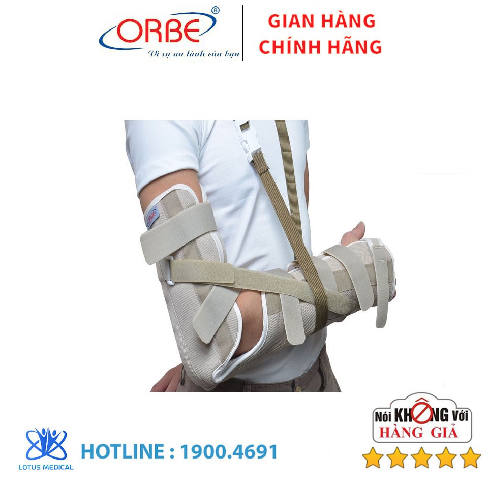 Nẹp cánh tay ORBE H3 hỗ trợ cố định gãy xương, bong gân dưới xương cánh tay, khớp khuỷu tay