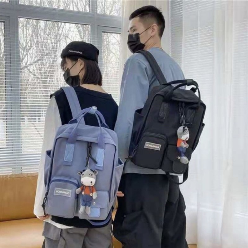 Áo thun in chữ IMPORT STYLE BACKPACK phong cách Hàn Quốc