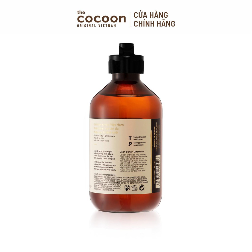 [Mã COSGLORIAT4 -8% đơn 250K] Gel tắm bí đao Cocoon 300ml