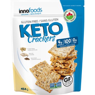 Snack keto cracker dừa sấy và các loại hạt hữu cơ túi 454g