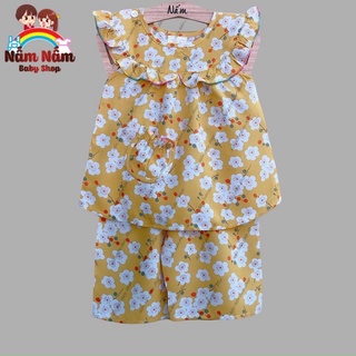 Bộ lanh quần lửng cho bé gái Bảo Sam