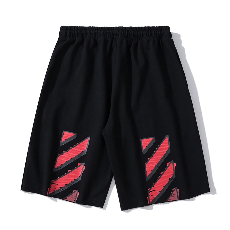 Quần Short Thể Thao Off White Họa Tiết Graffiti Cá Tính Cho Nam Nữ