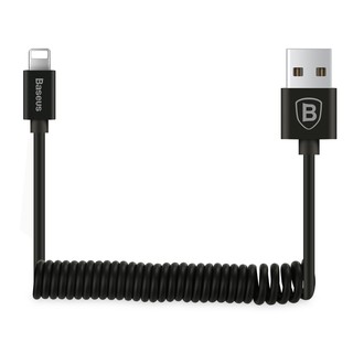 Dây cáp sạc dạng xoắn co dãn cho iPhone iPad iPod