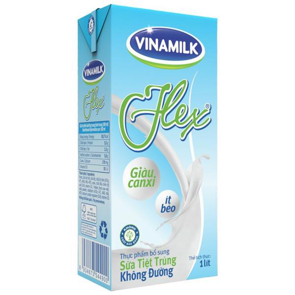 Sữa Tiệt Trùng Flex Vinamilk Không Đường - 1 lít