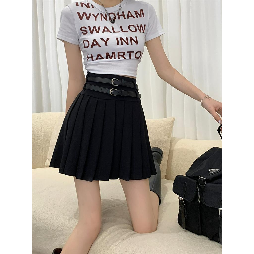 Chân Váy Chữ a Xếp Ly Lưng Cao Thời Trang Sành Điệu 63909