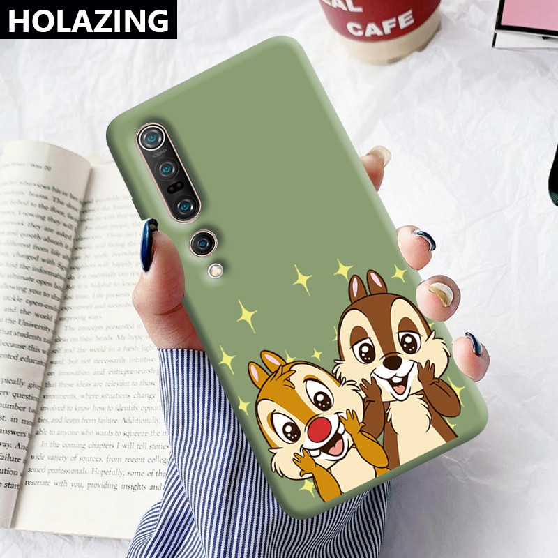 Xiaomi Mi 11 10 Pro POCO M3 X3 NFC F2 Pro Xiaomi Mi Note 10 Lite A3 Candy Color vỏ điện thoại Phone Cases Chip n Dale Soft Silicone Cover