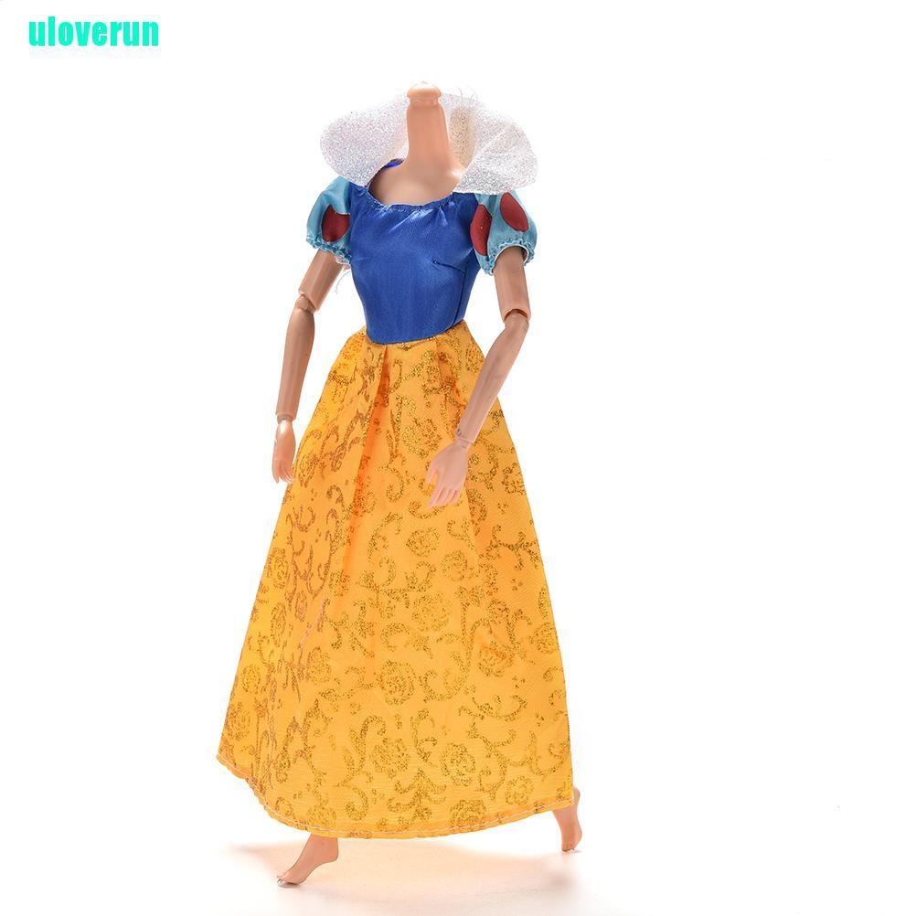 1 Đầm Dự Tiệc In Hình Bạch Tuyết Cho Búp Bê Barbies 11 &quot;