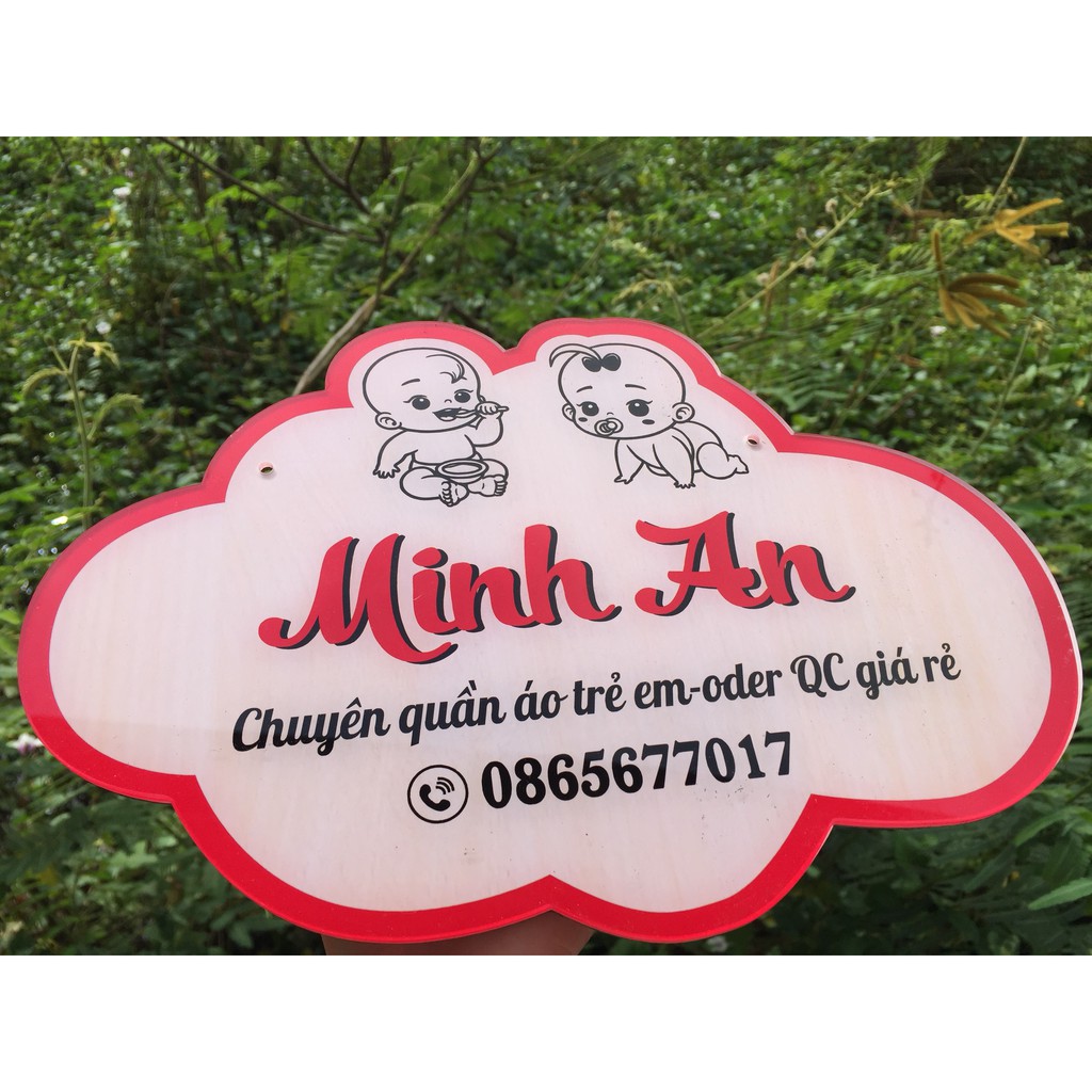 Biển hiệu treo shop - Biển mica trang trí decor shop thêm xinh xắn - Free thiết kế