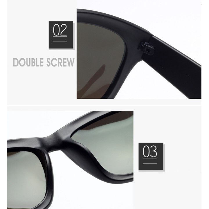 Kính mắt thời trang màu đen gọng to và mềm dẻo | BigBuy360 - bigbuy360.vn