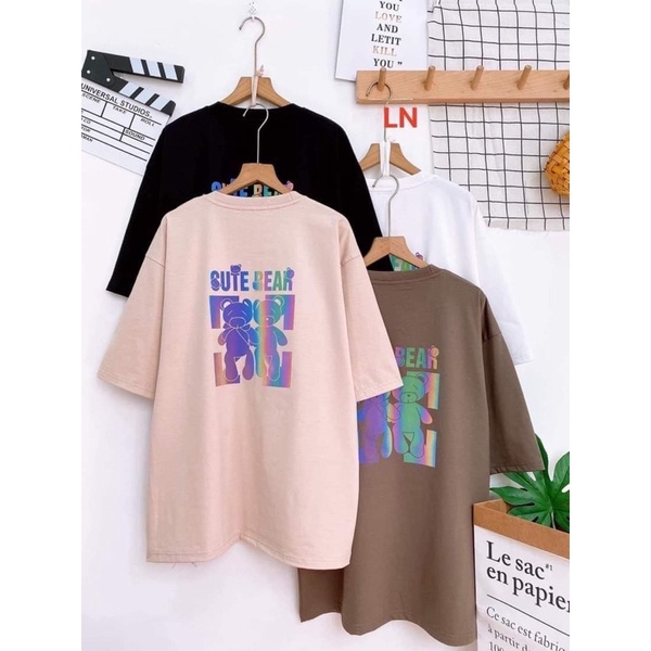 Áo phản quang hai con gấu cute LN12