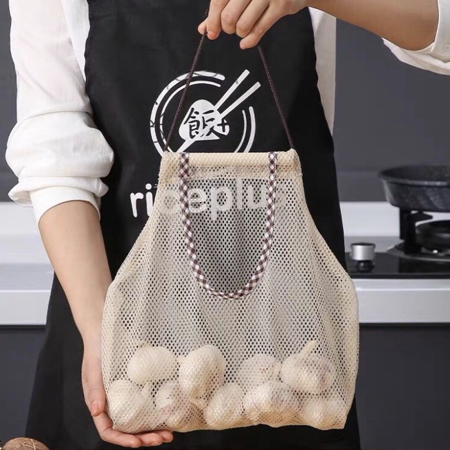 Túi lưới nâu treo tường tiện dụng