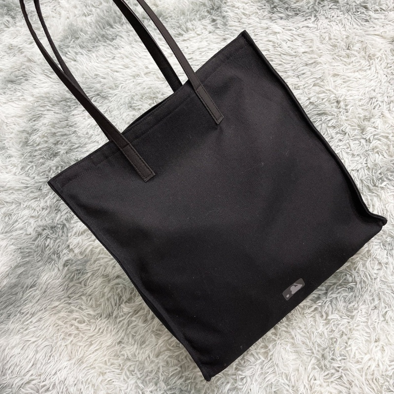 Túi Tote MLB Canvas Tote Bag New York Yankees 3AORM022N-50BKS Màu Đen Trắng, Túi Tote Thêu NY Unisex Phong Cách Hàn Quốc