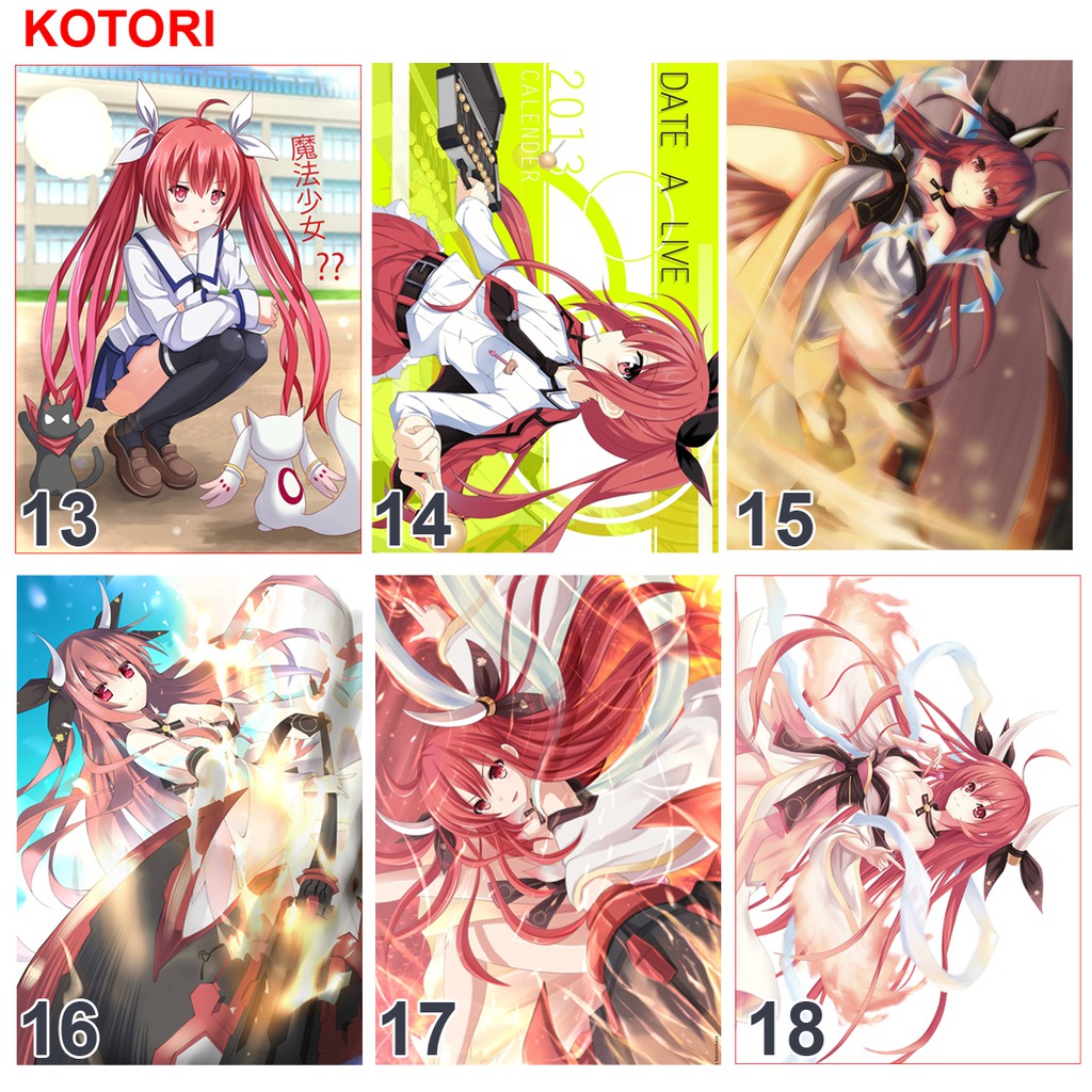 Poster / Tranh dán tường anime Date A Live nhân vật Kotori