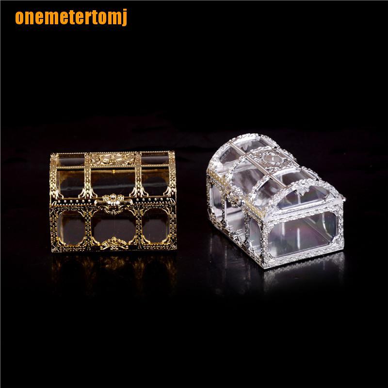 Hộp đựng trang sức/ kẹo mini bằng nhựa hình rương kho báu thú vị