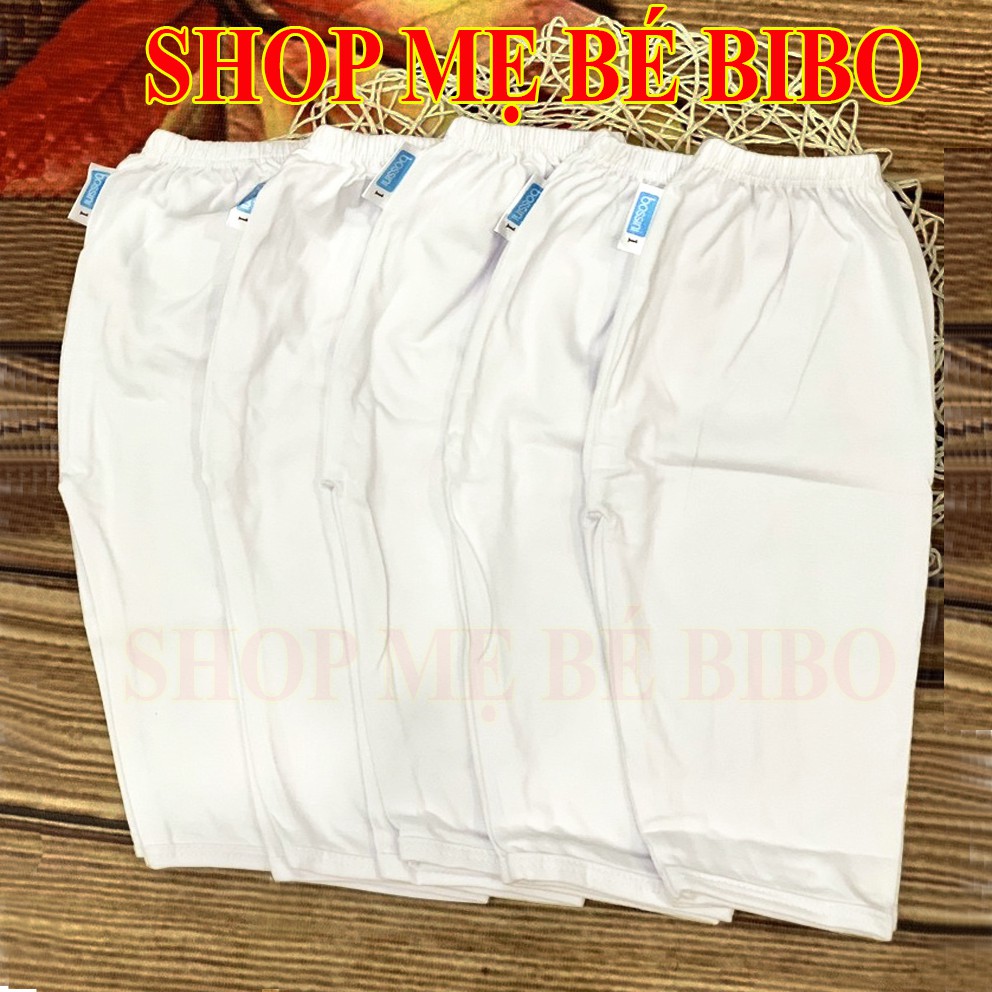 (Chất đẹp)Combo 5 Quần Dài Trắng Sơ Sinh,Quần Cotton Cho Bé Mặc Nhà- 5 cái