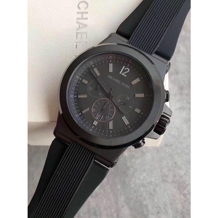 ĐỒNG HỒ NAM MICHAEL KORS DYLAN CHRONOGRAPH , DÂY CAO SU ĐỦ MÀU , SIZE 48MM