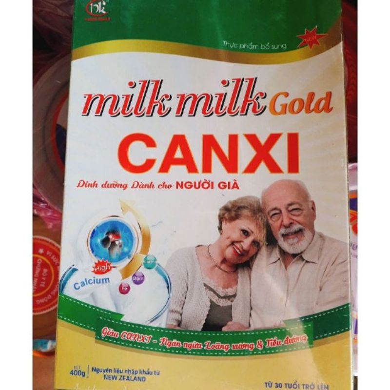 10 hộp sữa Milk Milk canxi giấy 400g