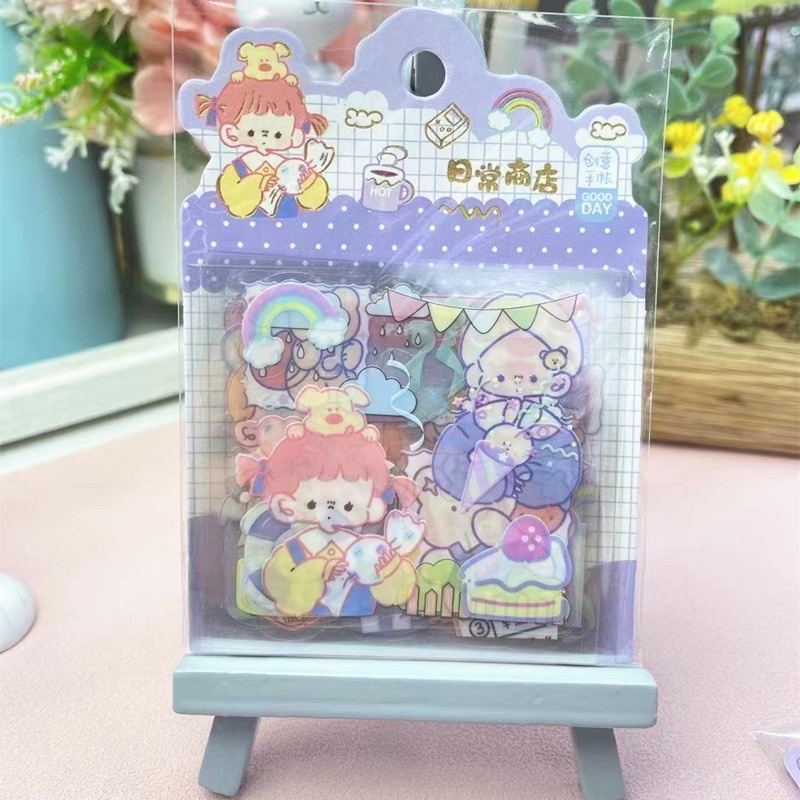 Sticker túi vuông 12 tấm