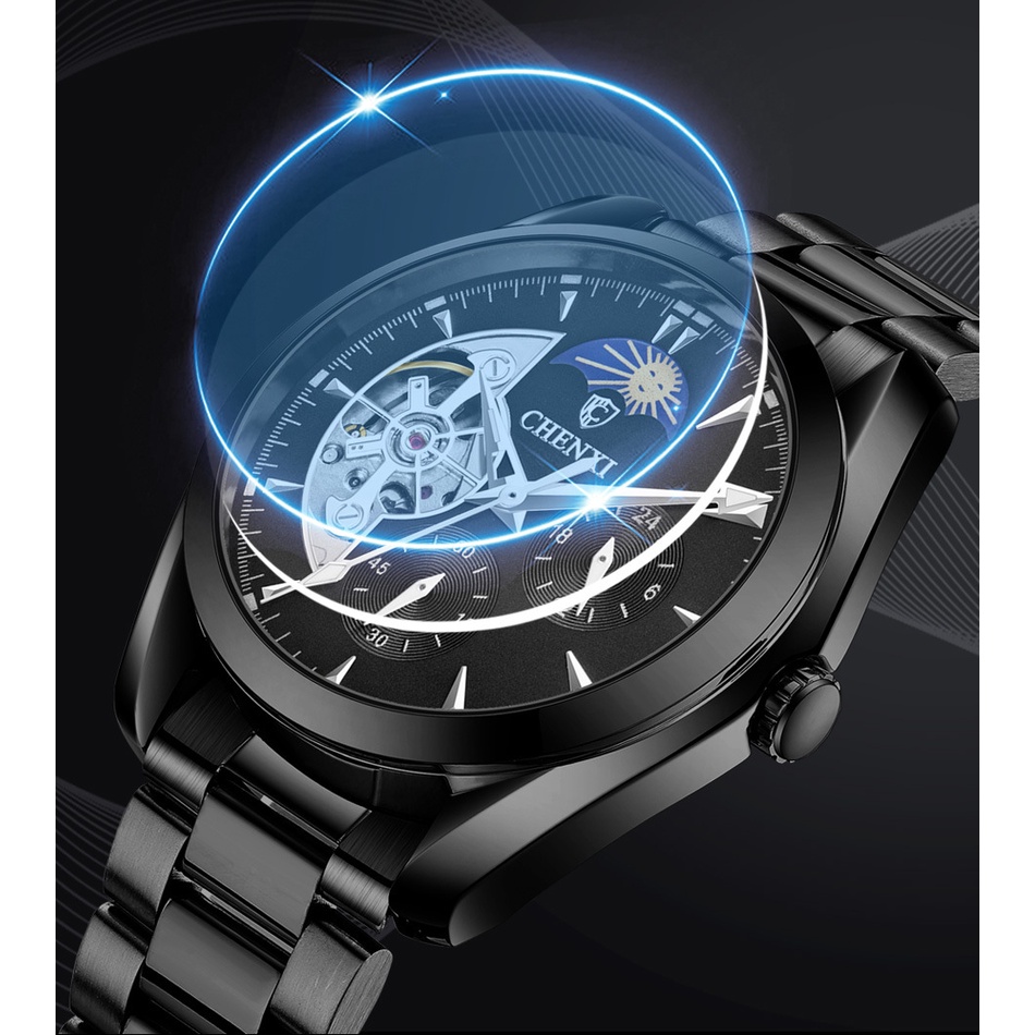 Đồng hồ cơ automatic nam chính hãng CHENXI CX-8801 máy nhật bền bỉ cao cấp sang trọng