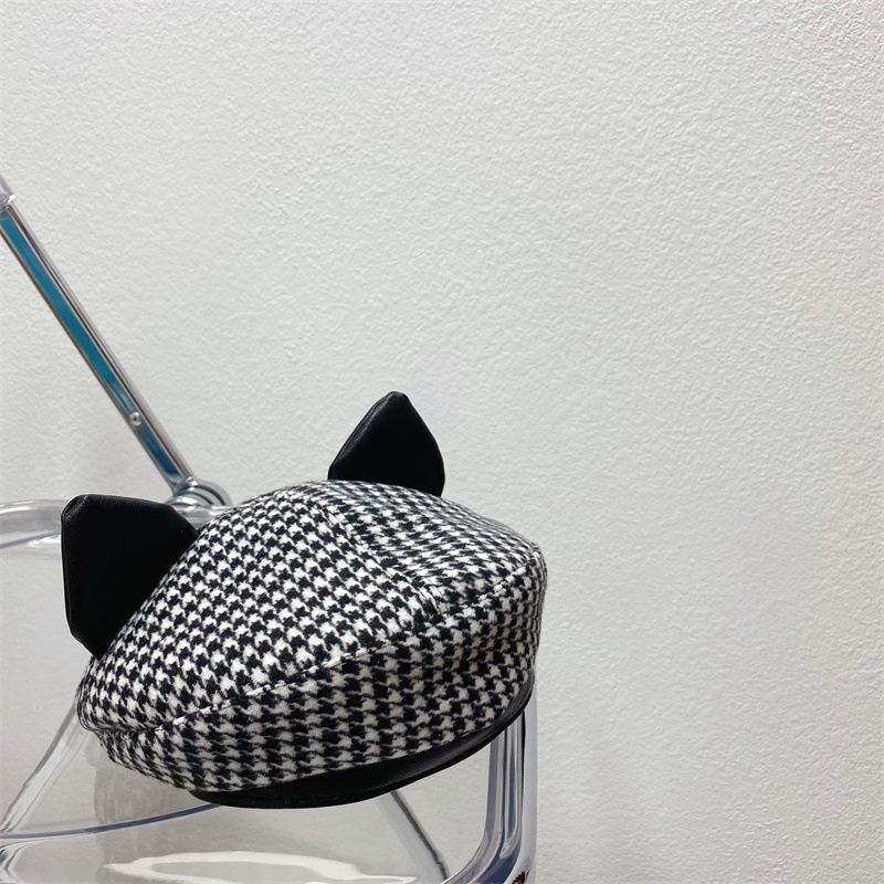 Mũ Beret Tai Mèo Phong Cách Anh Quốc Cổ Điển Thời Trang Mùa Thu Cho Trẻ Em