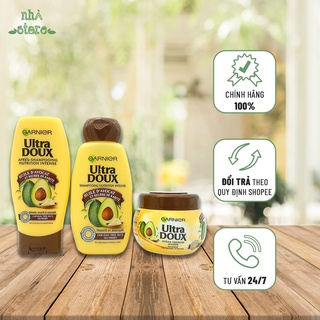 Dầu gội xả Garnier Ultra Doux - tinh chất quả bơ