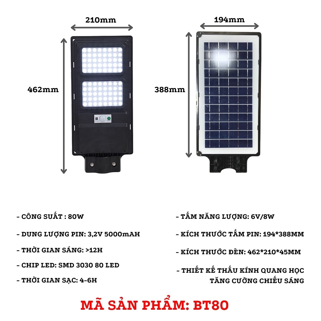 Đèn Đường Năng Lượng Mặt Trời Solar Lights COLORLUX Liền Khối Chống Nước IP65 #BT