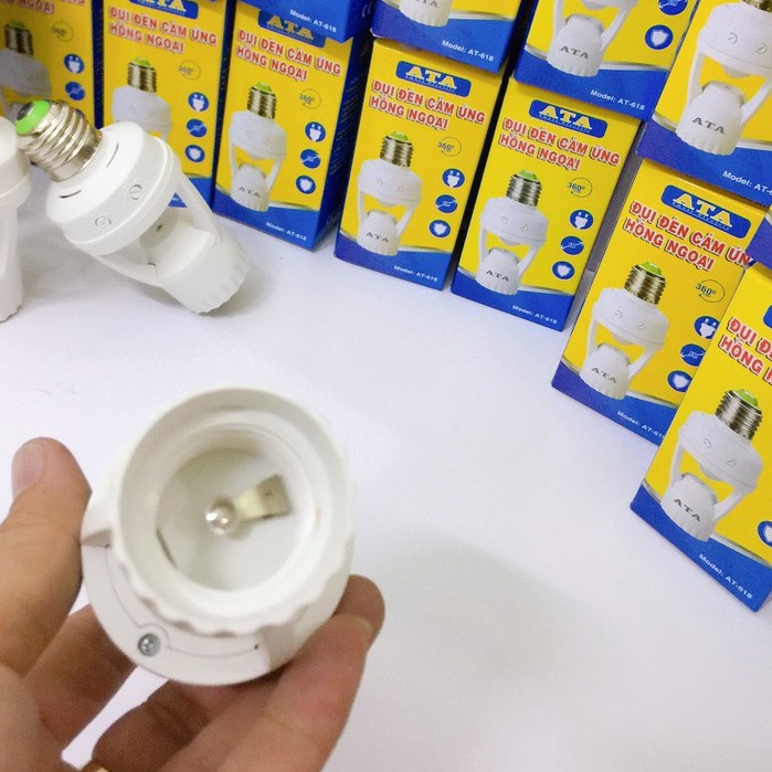 Đui đèn cảm ứng ATA AT-618-Hàng chính hãng bảo hành 12 tháng