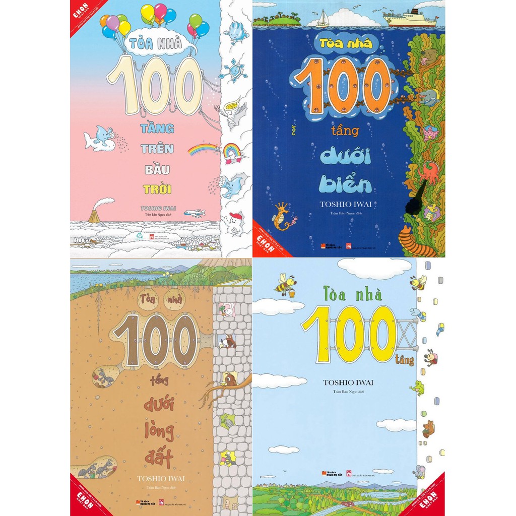 Sách combo Toà nhà 100 tầng trọn bộ 4 cuốn Toshio Iwai