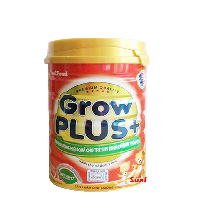 Sữa Grow Plus Đỏ Nutifood 900g (cho trẻ SSD thấp còi từ 1 tuổi trở lên)
