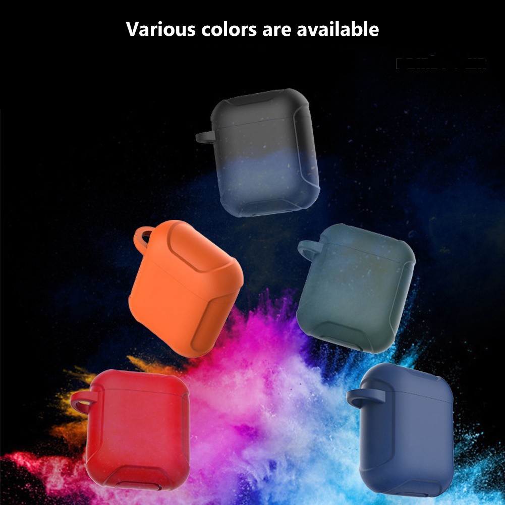 Vỏ Đựng Bảo Vệ Hộp Sạc Tai Nghe Airpods 1 / 2 Chống Sốc Bằng Silicone