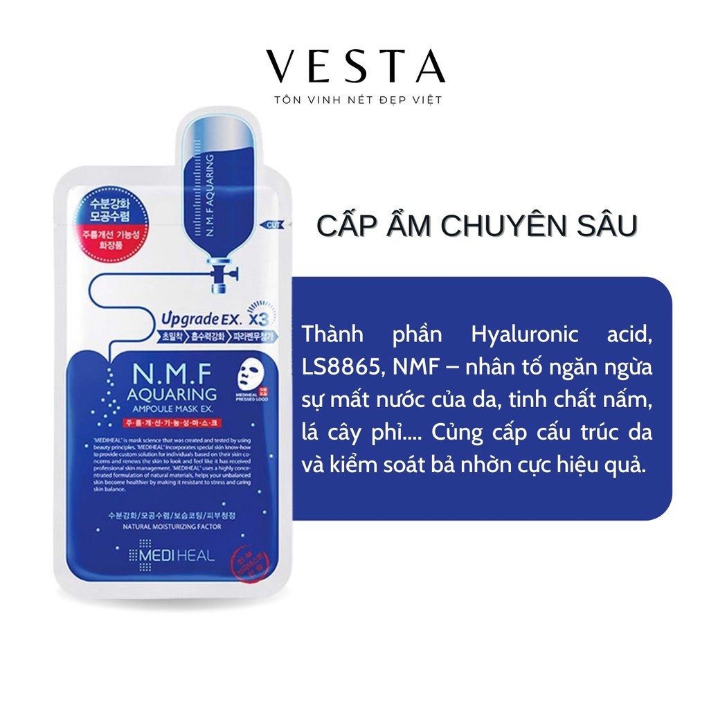 Mặt Nạ Mediheal Hộp 10 Miếng Dưỡng Trắng Da Giảm Mụn Tái Tạo Phục Hồi Da 24ml