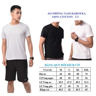 Áo phông nam cotton, áo phông baboyka